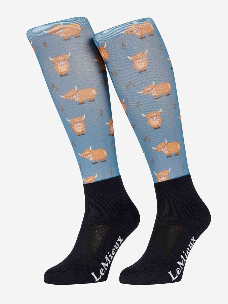 Indlæs billede i Gallery Viewer, Footsie Socks Highland Cow/Aloe
