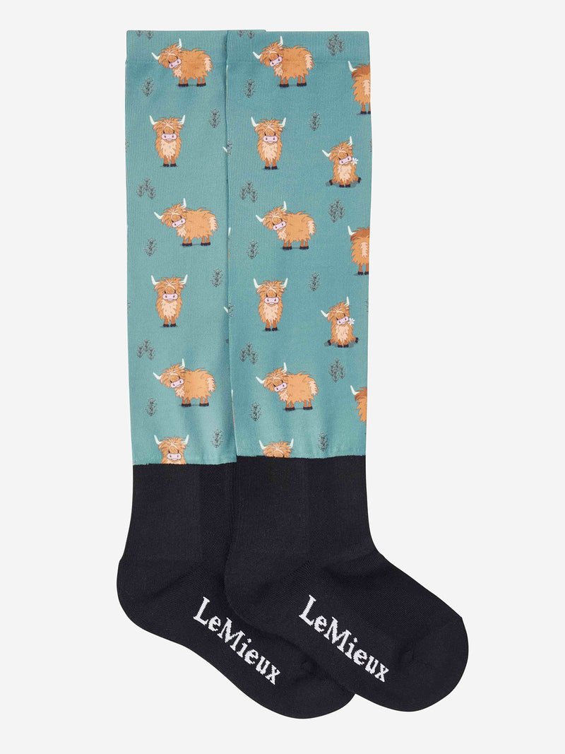 Indlæs billede i Gallery Viewer, Footsie Socks Highland Cow/Aloe
