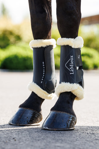 LM Motionflex Dressage Boot with Fur Edge Black