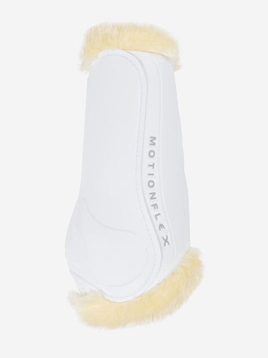 LM Motionflex Dressage Boot with Fur Edge White