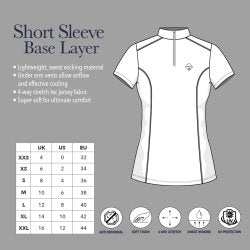 LM Activewear Short Sleeve Base Layer Bluebell