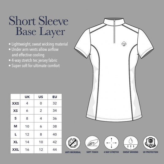 LM Activewear Short Sleeve Base Layer Papaya