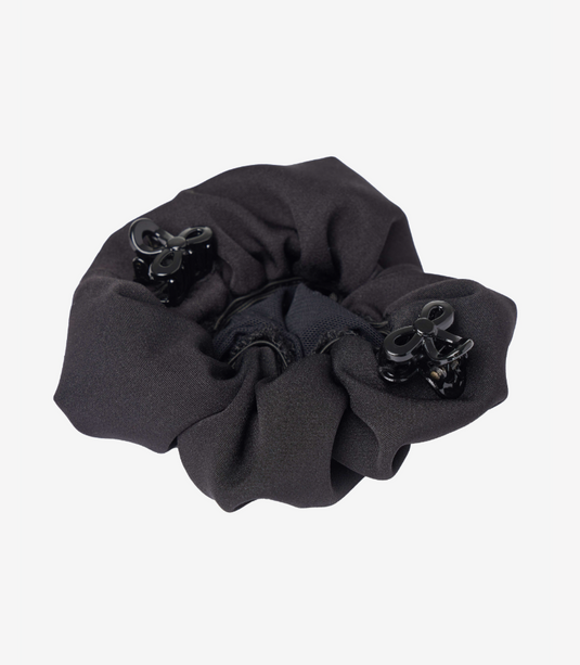 CORE Scrunchie with Crystal Hair Net Black/Black