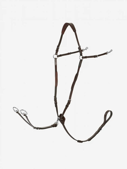 LM(F) CORE Breastplate (D-Ring) Havana/Silver