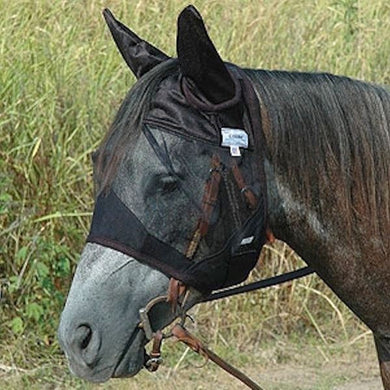 Maske m/øre u/mule, Quiet ride, sort