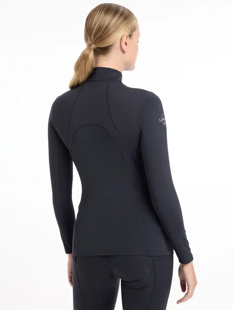 Indlæs billede i Gallery Viewer, LM CORE Mia Mesh Long Sleeve Base Layer Black
