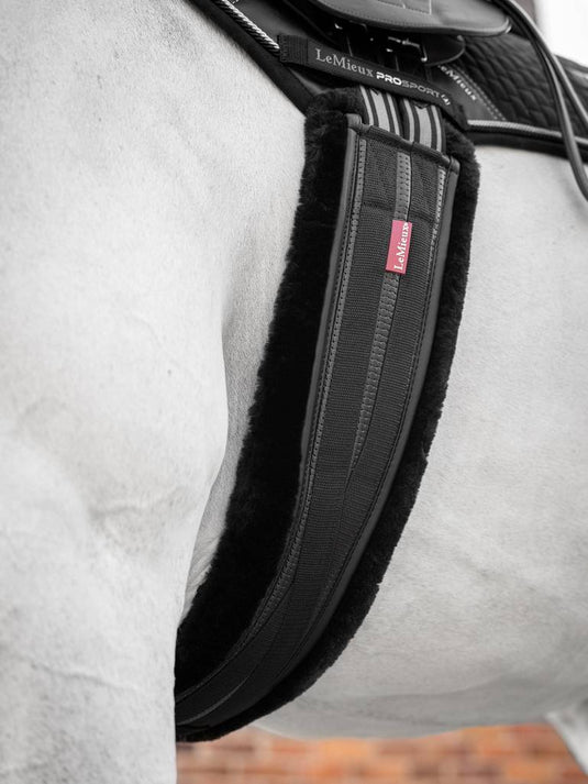 LM(F) Fleece Lined Anatomic Girth Black/Black
