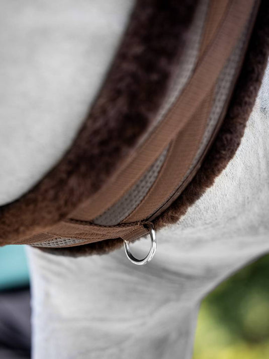 LM(F) CORE Fleece Lined Anatomic Girth Brown/Brown
