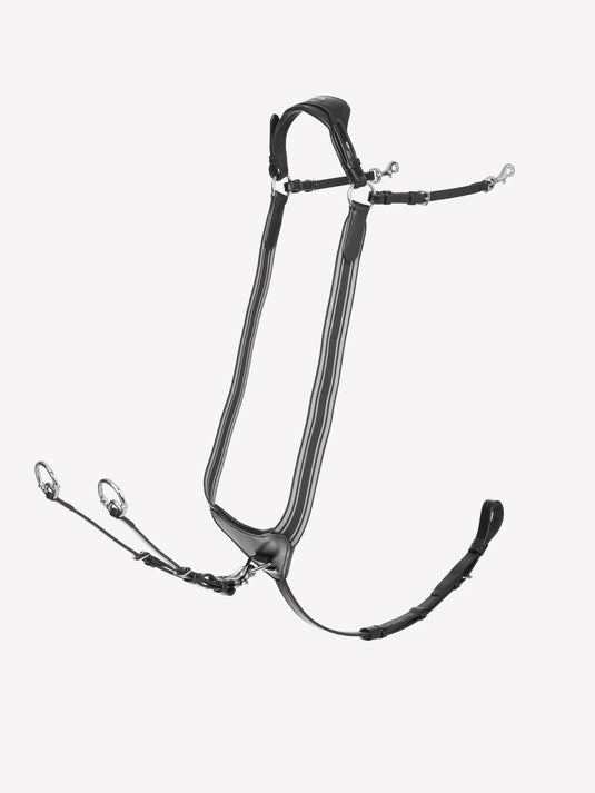 LM(F) CORE Arika Elasticated Breastplate Black/Silver