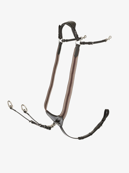 LM(F) CORE Arika Elasticated Breastplate Havana/Silver