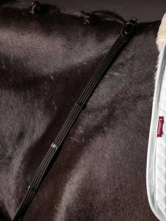 LM(F) CORE Webbed Continental Reins Black/Silver