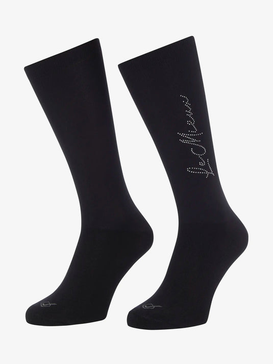 LM Sparkle Competition Socks Black