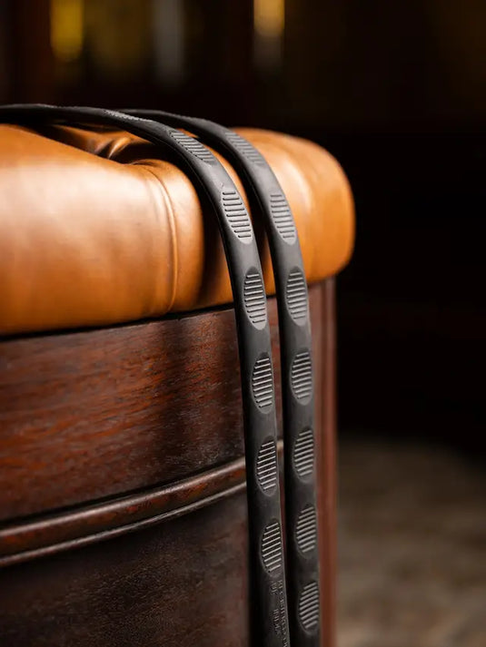 LM(F) CORE Magna Grip Rubber Reins Brown/ Silver