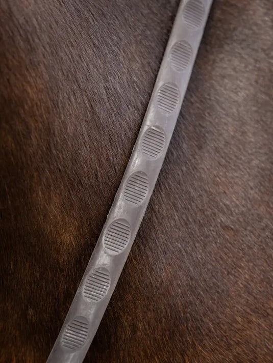 LM(F) CORE Magna Grip Rubber Reins Brown/ Silver