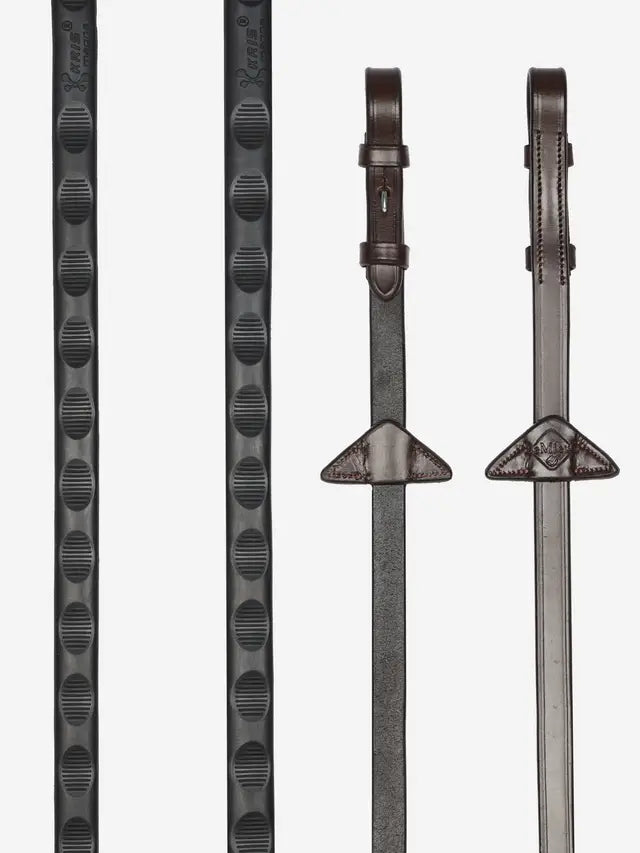 Indlæs billede i Gallery Viewer, LM(F) CORE Magna Grip Rubber Reins Havana/ Silver
