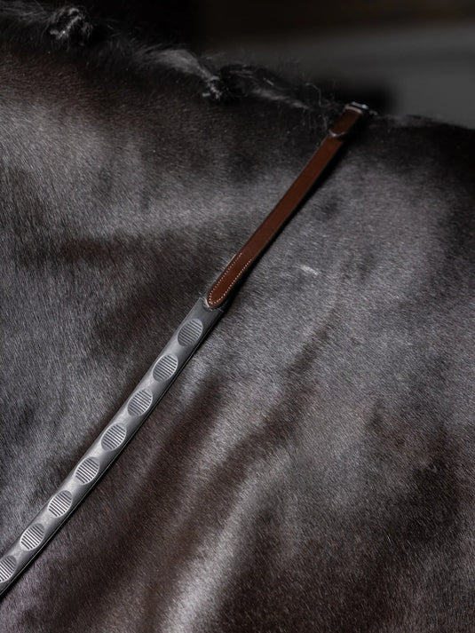 LM(F) CORE Magna Grip Rubber Reins Havana/Brass