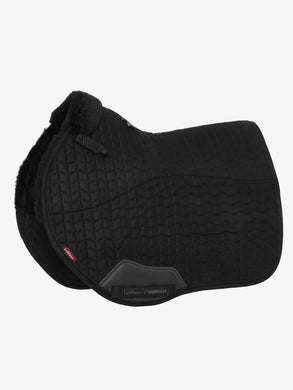 LM Half Lined Square, SUEDE, Euro Jump, BLACK-BLACK