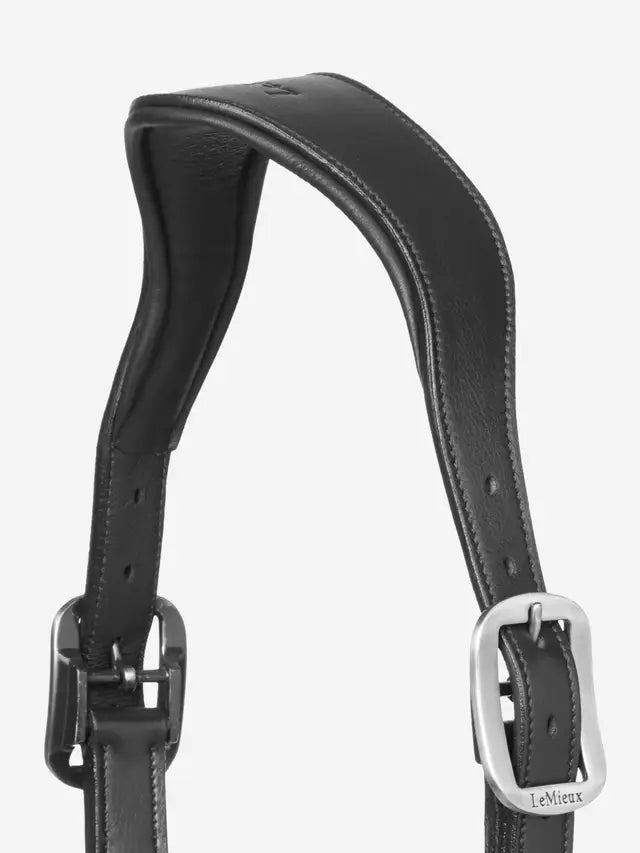 Indlæs billede i Gallery Viewer, LM(F) CORE Leather Crystal Headcollar Black
