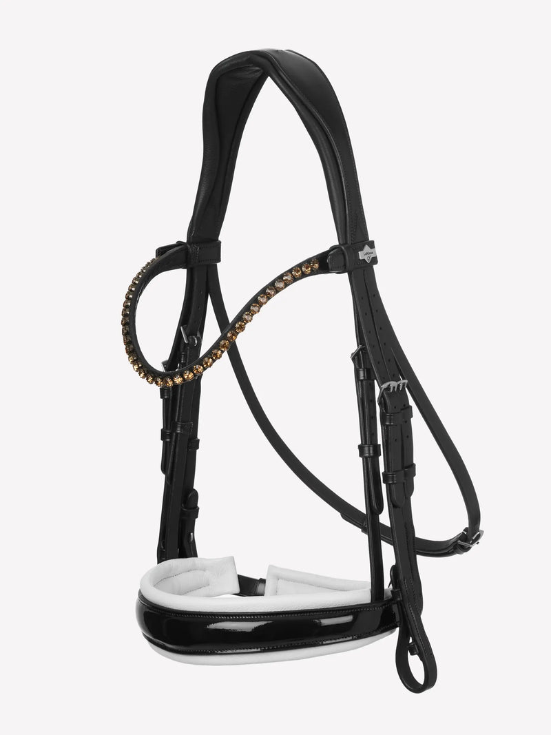 Indlæs billede i Gallery Viewer, LM(F) CORE Kudos Double Bridle Black/White

