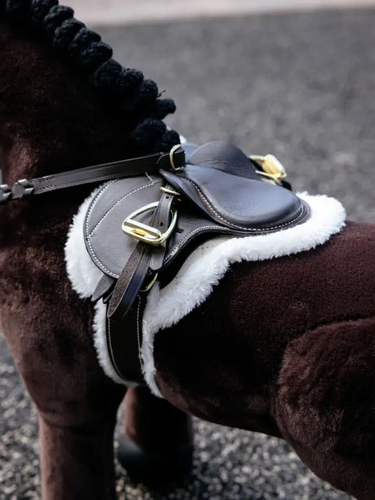 LM CORE Toy Pony Hunter Saddle Pad & Girth Brown