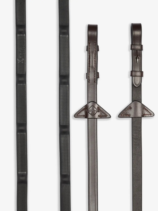 LM(F) CORE Ergo Grip Rubber Reins Havana