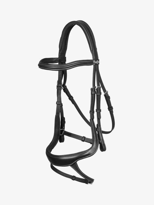 LM(F) Arika Split Noseband Bridle Black