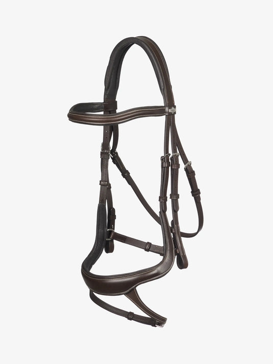 LM(F) Arika Split Noseband Bridle Brown