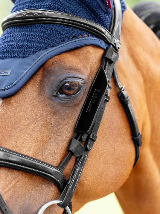 LM(F) Leather Bridle Blinkers Black