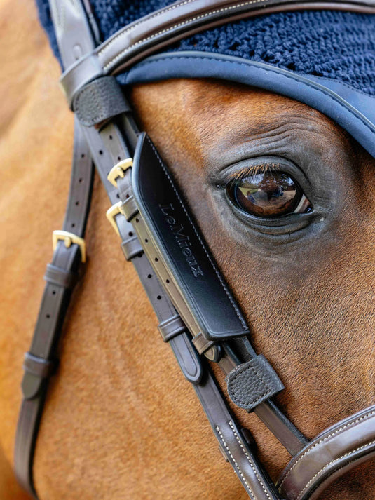 LM(F) Leather Bridle Blinkers Brown