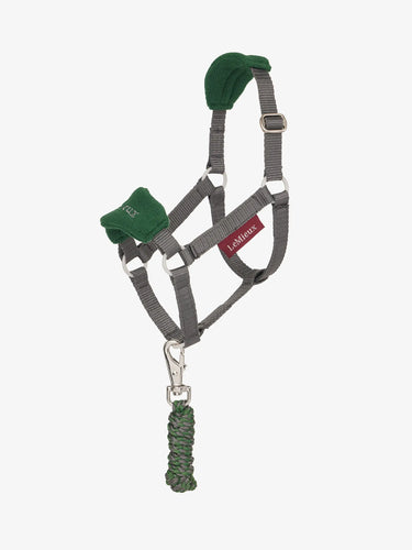 LM Hobby Horse Vogue Headcollar & Leadrope HUNTERGREEN