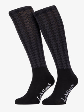 LM Aspen houndstooth socks