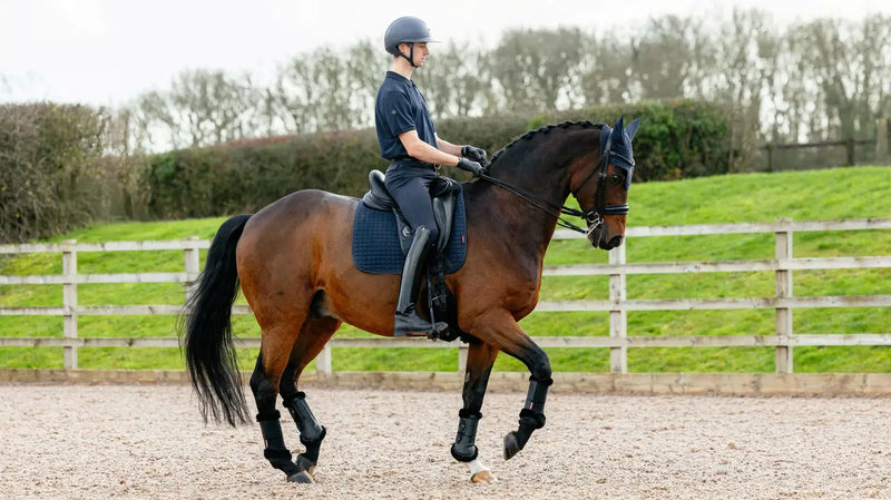 Indlæs billede i Gallery Viewer, LM CORE Suede Dressage Square Navy
