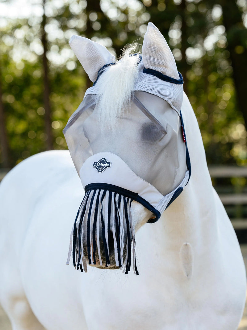 Indlæs billede i Gallery Viewer, SS26 Fringe Fly Mask Navy

