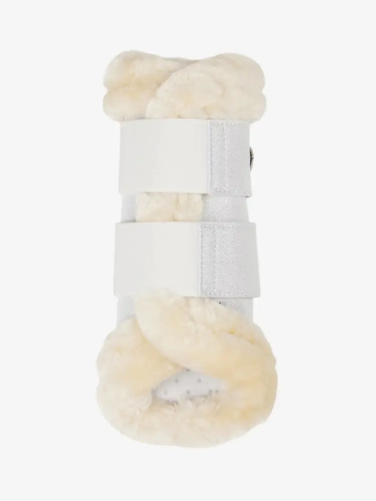 LM Brilliance Fleece Edged Brushing Boot White