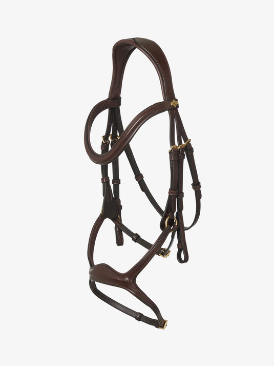 LM Kudos Sport Bridle, Havanna-Brass
