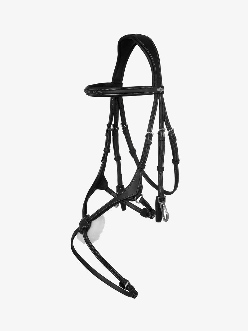 Indlæs billede i Gallery Viewer, LM(F) CORE Kudos Grackle Work Bridle Black
