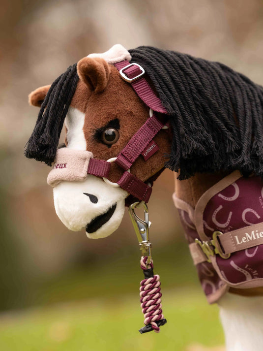 Toy Pony Vogue Headcollar & Leadrope Blackberry