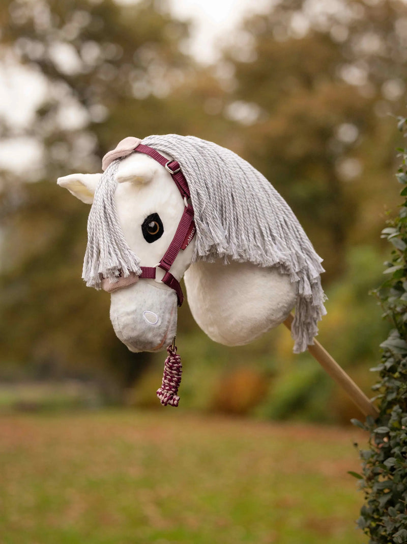 Indlæs billede i Gallery Viewer, LM Hobby Horse Vogue Headcollar &amp; Leadrope Blackberry
