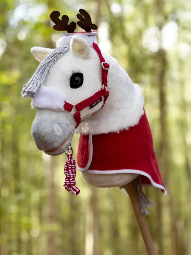 Indlæs billede i Gallery Viewer, LM Hobby Horse Christmas Rug Set Red
