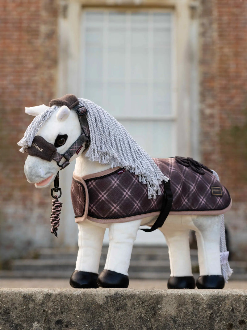 Indlæs billede i Gallery Viewer, LM AU26 Toy Pony Heritage Vogue Headcollar &amp; Leadrope Cocoa

