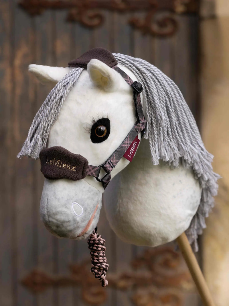 Indlæs billede i Gallery Viewer, LM AU26 Hobby Horse Heritage Vogue Headcollar &amp; Leadrope Cocoa
