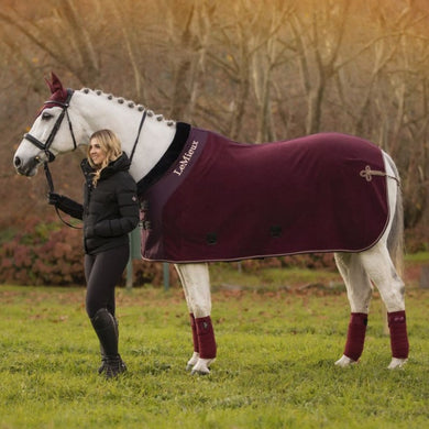 Rioja/Black Luxe fleece rug 6'3 (140)