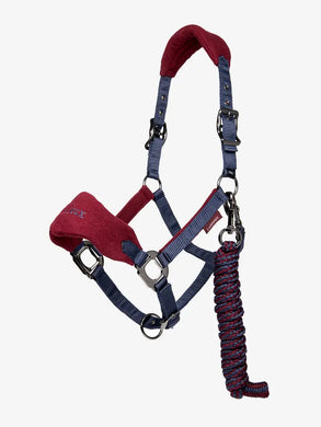 LM Vogue Headcollar  & Leadrope Burgundy