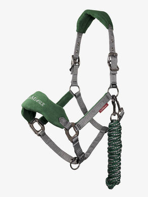 LM Vogue Headcollar  & Leadrope Hunter Green