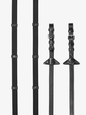 Rubber Grip Continental Reins Black/Silver