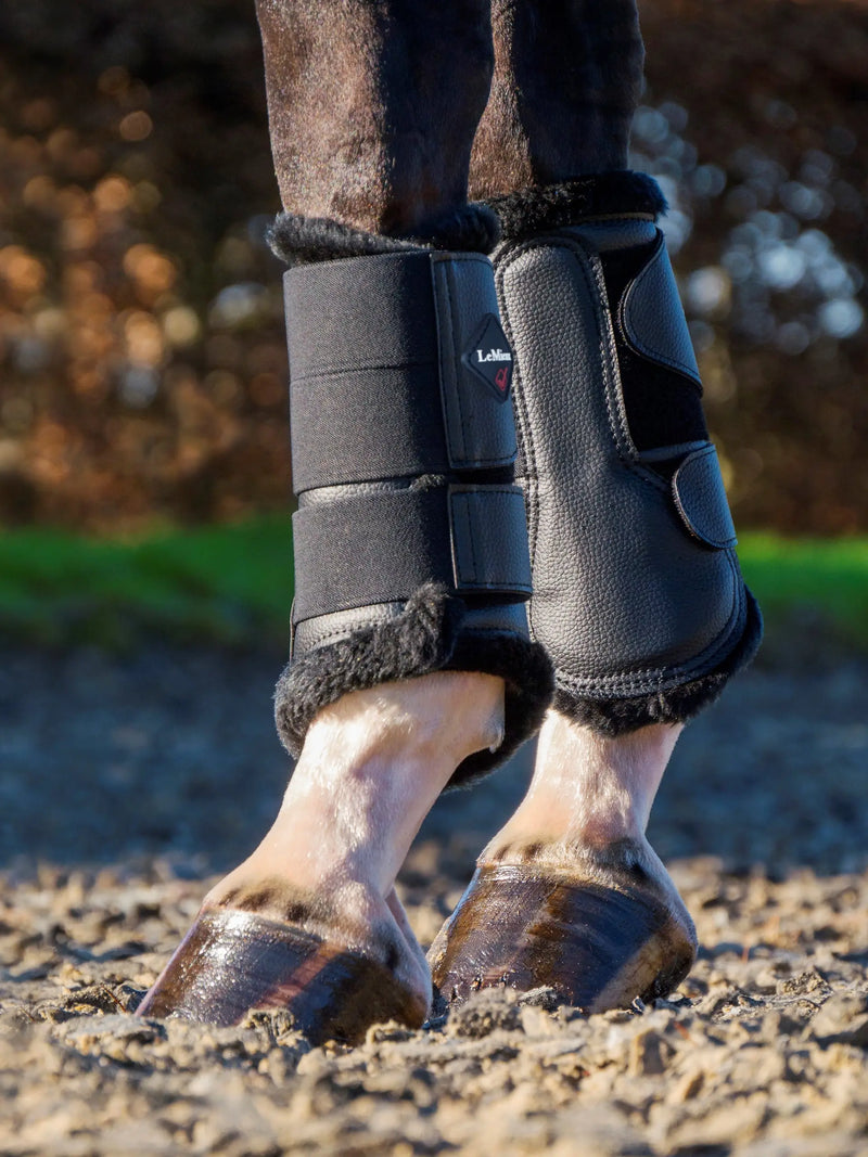 Indlæs billede i Gallery Viewer, LM(F) CORE Fleece Lined Brushing Boots Black
