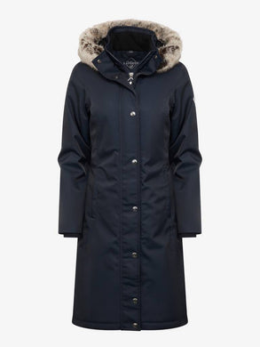 Waterproof Long Riding Coat Navy