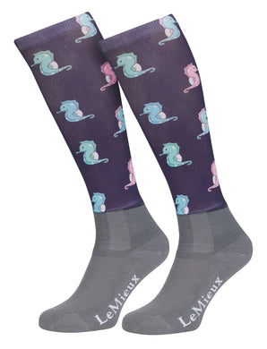 Seahorse Footsie Sock, Adult