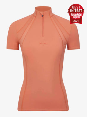 LM Mia Mesh Short Sleeve Base Layer, 10, Apricot