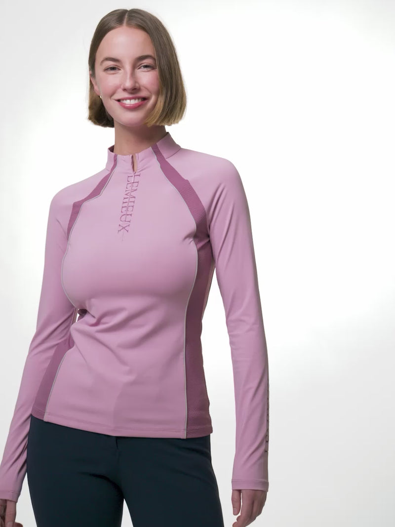 Indlæs og afspil video i Gallery Viewer, SS26 Philippa Mesh Long Sleeve Base Layer Fondant
